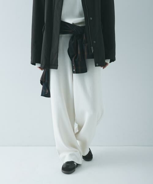 URBAN RESEARCH/アーバンリサーチ コットンカシミヤルーズニットパンツ オフホワイト 36