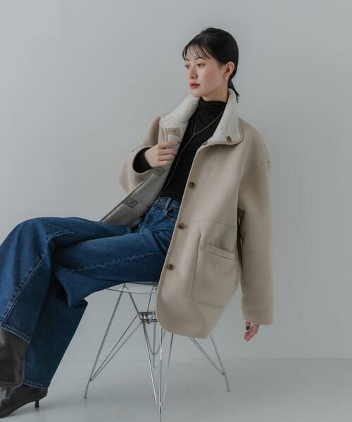 URBAN RESEARCH / アーバンリサーチ その他アウター | ECOPELフェイクムートンリバーシブルコート | 詳細4