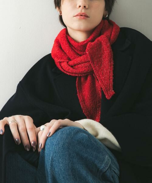 URBAN RESEARCH / アーバンリサーチ マフラー・ショール・スヌード・ストール | ウールカシミヤサンカクストール | 詳細6