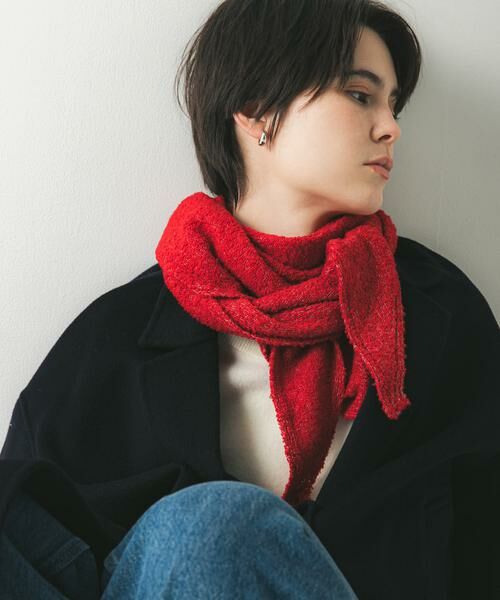 URBAN RESEARCH / アーバンリサーチ マフラー・ショール・スヌード・ストール | ウールカシミヤサンカクストール | 詳細7