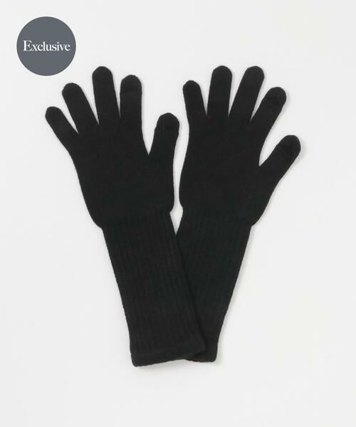 URBAN RESEARCH/A[oT[` wʒxWILLIAM BRUNTON×URBAN RESEARCH Open long Cuff Glove ubN -
