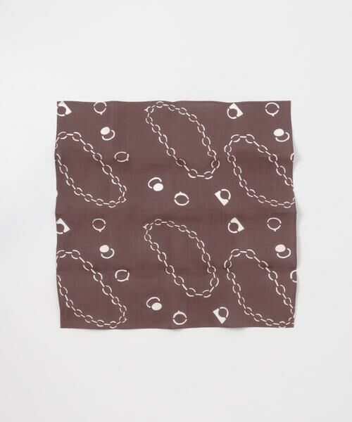 URBAN RESEARCH / アーバンリサーチ バンダナ・スカーフ | 『別注』山崎菜穂子×URBAN RESEARCH　バンダナ　ブラウン | 詳細1