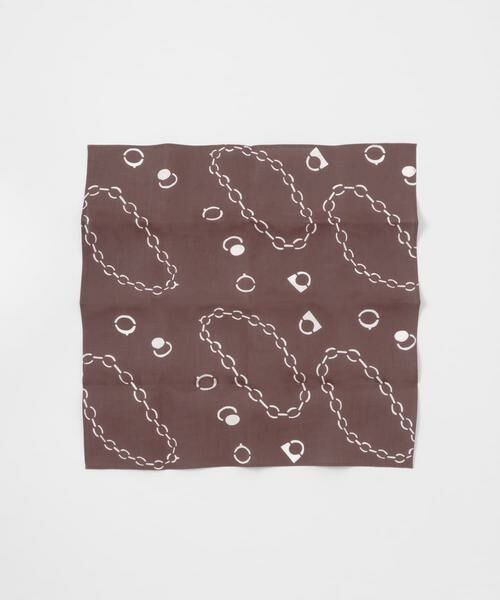 URBAN RESEARCH / アーバンリサーチ バンダナ・スカーフ | 『別注』山崎菜穂子×URBAN RESEARCH　バンダナ　ブラウン | 詳細5