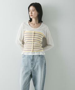 URBAN RESEARCH / アーバンリサーチ ニット・セーター | マルチボーダーニットビスチェ