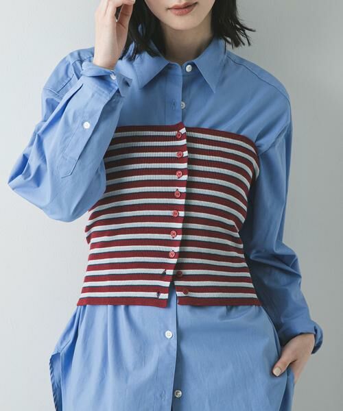 URBAN RESEARCH / アーバンリサーチ ニット・セーター | マルチボーダーニットビスチェ | 詳細1