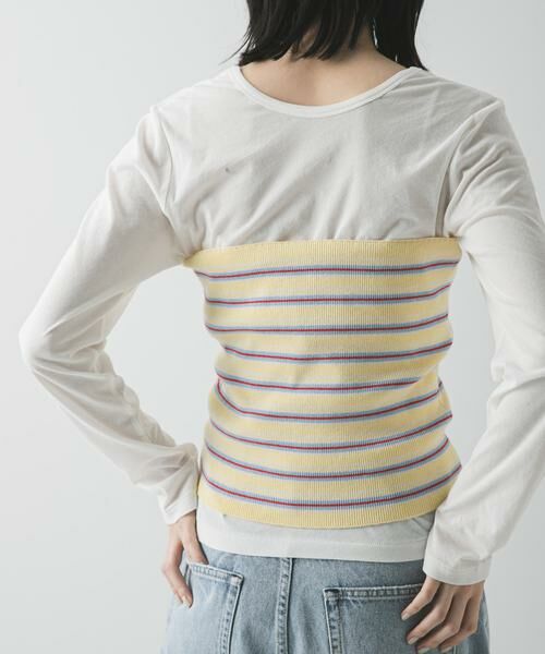 URBAN RESEARCH / アーバンリサーチ ニット・セーター | マルチボーダーニットビスチェ | 詳細14