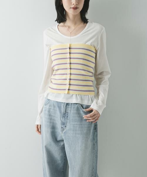 URBAN RESEARCH / アーバンリサーチ ニット・セーター | マルチボーダーニットビスチェ | 詳細15