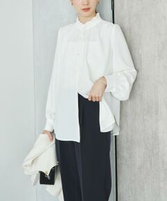 URBAN RESEARCH / アーバンリサーチ シャツ・ブラウス | ドビーストライプフリルブラウス