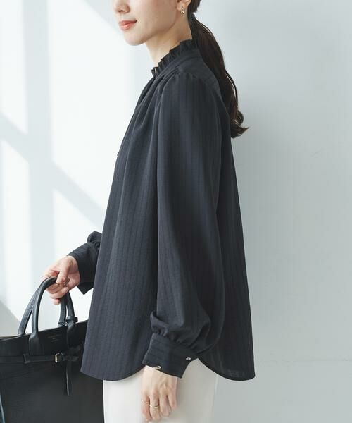 URBAN RESEARCH / アーバンリサーチ シャツ・ブラウス | ドビーストライプフリルブラウス | 詳細11