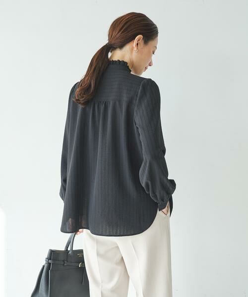 URBAN RESEARCH / アーバンリサーチ シャツ・ブラウス | ドビーストライプフリルブラウス | 詳細13