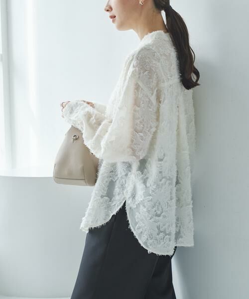 URBAN RESEARCH / アーバンリサーチ シャツ・ブラウス | カットジャガードバンドカラーシャツ | 詳細2