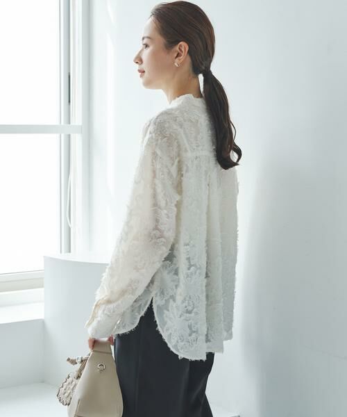 URBAN RESEARCH / アーバンリサーチ シャツ・ブラウス | カットジャガードバンドカラーシャツ | 詳細3