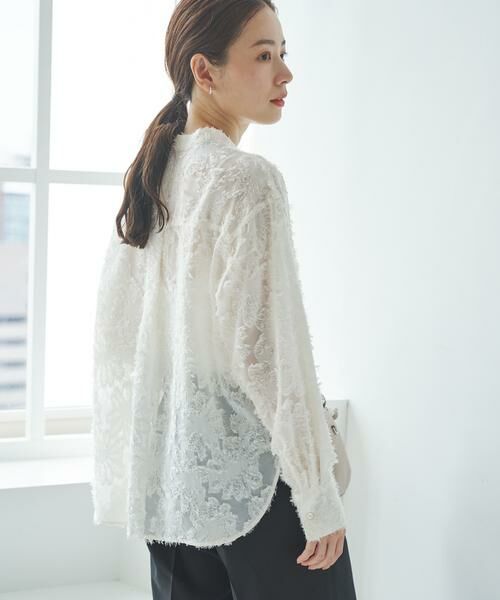 URBAN RESEARCH / アーバンリサーチ シャツ・ブラウス | カットジャガードバンドカラーシャツ | 詳細4