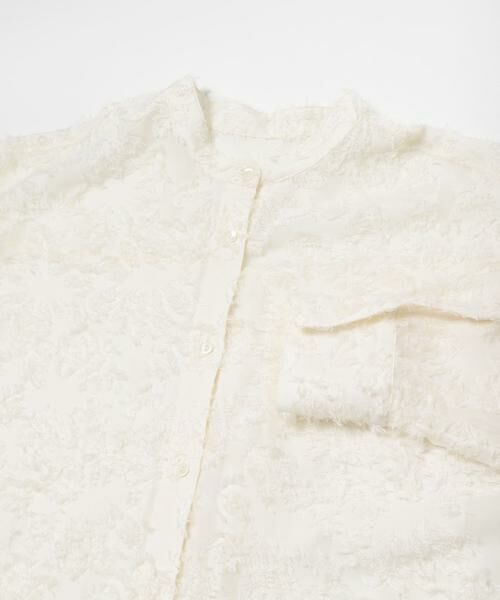 URBAN RESEARCH / アーバンリサーチ シャツ・ブラウス | カットジャガードバンドカラーシャツ | 詳細9