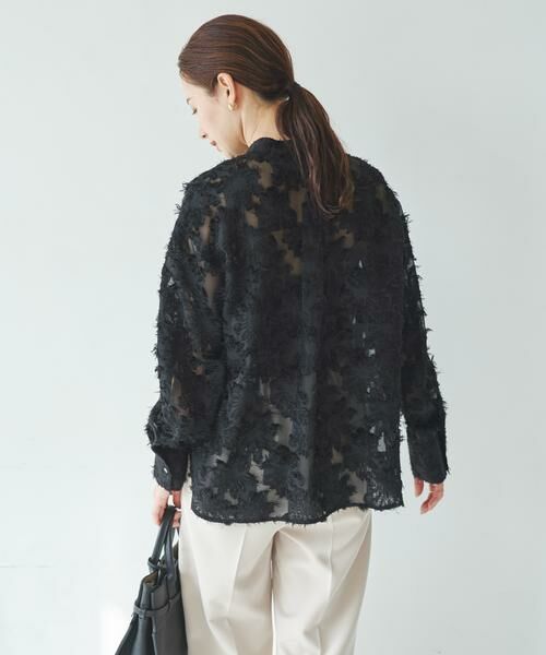 URBAN RESEARCH / アーバンリサーチ シャツ・ブラウス | カットジャガードバンドカラーシャツ | 詳細11