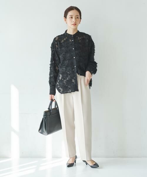 URBAN RESEARCH / アーバンリサーチ シャツ・ブラウス | カットジャガードバンドカラーシャツ | 詳細14