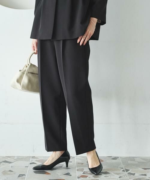 URBAN RESEARCH / アーバンリサーチ その他パンツ | 『3サイズ展開』タックテーパードパンツ(ブラック)