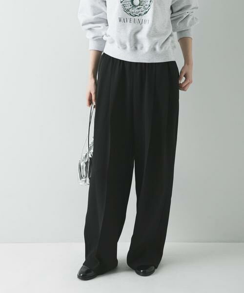 URBAN RESEARCH / アーバンリサーチ その他パンツ | ダブルクロスキュプライージーパンツ（ブラック）