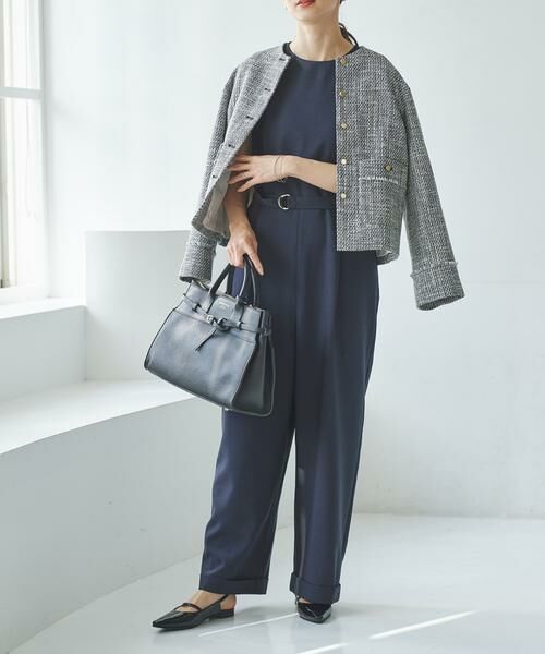 URBAN RESEARCH / アーバンリサーチ サロペット・オールインワン | 『2サイズ展開』ベルト付きオールインワン(ネイビー)