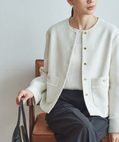 URBAN RESEARCH / アーバンリサーチ ノーカラージャケット | ノーカラーツイードジャケット