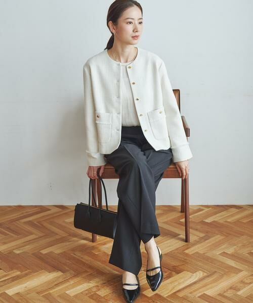 URBAN RESEARCH / アーバンリサーチ ノーカラージャケット | ノーカラーツイードジャケット | 詳細2