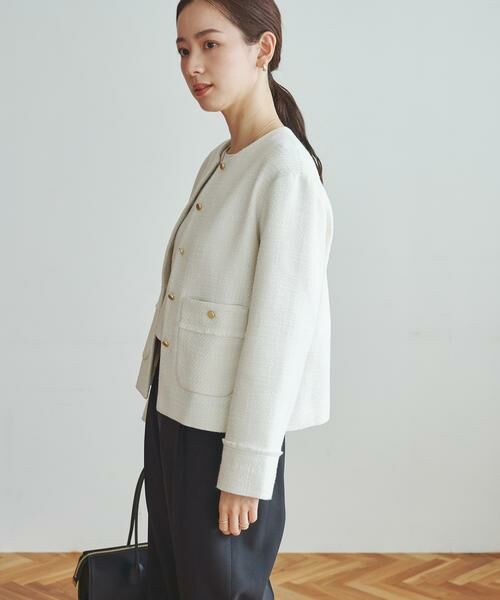 URBAN RESEARCH / アーバンリサーチ ノーカラージャケット | ノーカラーツイードジャケット | 詳細4