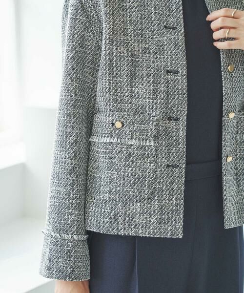 URBAN RESEARCH / アーバンリサーチ ノーカラージャケット | ノーカラーツイードジャケット | 詳細14