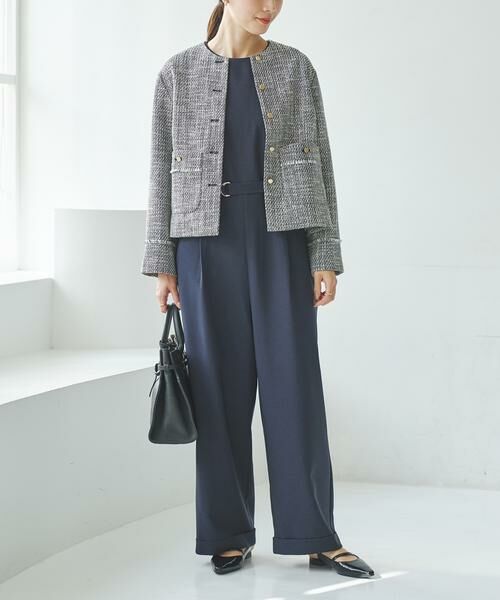 URBAN RESEARCH / アーバンリサーチ ノーカラージャケット | ノーカラーツイードジャケット | 詳細15