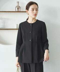 URBAN RESEARCH / アーバンリサーチ ノーカラージャケット | ノーカラーペプラムジャケット