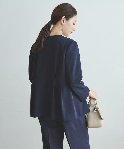 URBAN RESEARCH / アーバンリサーチ ノーカラージャケット | ノーカラーペプラムジャケット | 詳細5