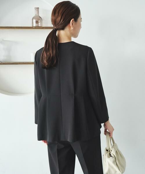 URBAN RESEARCH / アーバンリサーチ ノーカラージャケット | ノーカラーペプラムジャケット | 詳細13