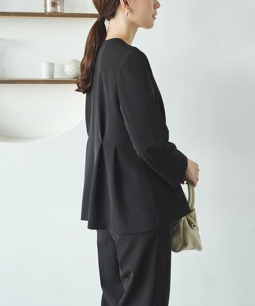 URBAN RESEARCH / アーバンリサーチ ノーカラージャケット | ノーカラーペプラムジャケット | 詳細14
