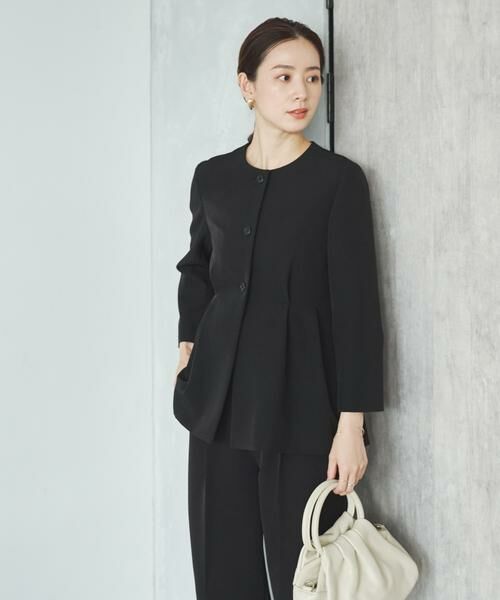 URBAN RESEARCH / アーバンリサーチ ノーカラージャケット | ノーカラーペプラムジャケット | 詳細16