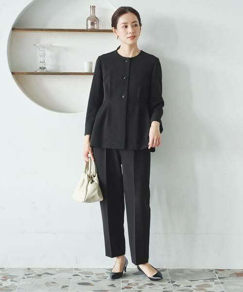 URBAN RESEARCH / アーバンリサーチ ノーカラージャケット | ノーカラーペプラムジャケット | 詳細18