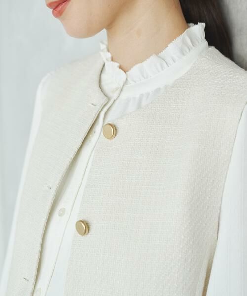 URBAN RESEARCH / アーバンリサーチ その他アウター | ノーカラーツイードジレ | 詳細6