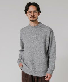 URBAN RESEARCH / アーバンリサーチ ニット・セーター | MIX MOULINE CREW-NECK KNIT