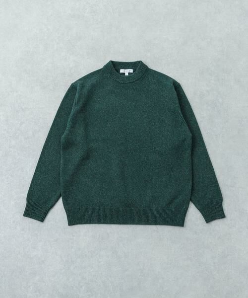 URBAN RESEARCH / アーバンリサーチ ニット・セーター | MIX MOULINE CREW-NECK KNIT(グリーン)