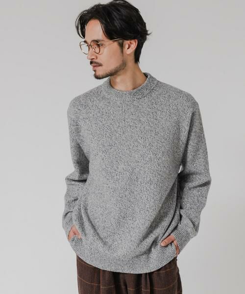 URBAN RESEARCH / アーバンリサーチ ニット・セーター | MIX MOULINE CREW-NECK KNIT | 詳細10