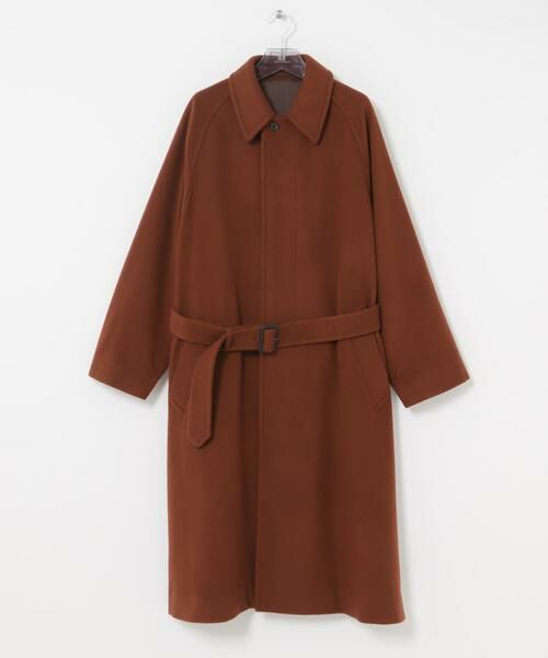 URBAN RESEARCH / アーバンリサーチ ステンカラーコート | WOOL BEAVER BELTED COAT | 詳細10