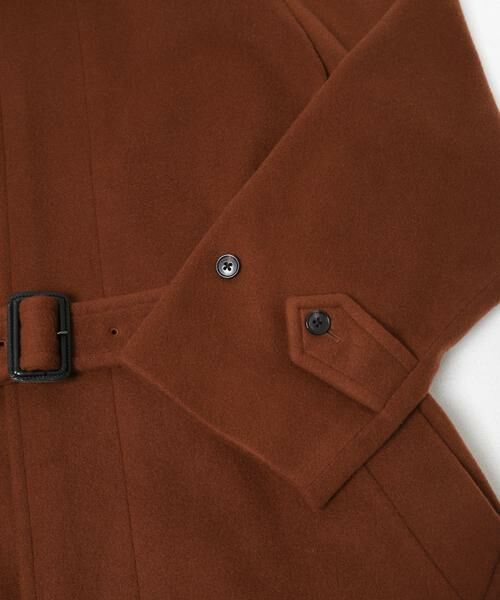 URBAN RESEARCH / アーバンリサーチ ステンカラーコート | WOOL BEAVER BELTED COAT | 詳細11
