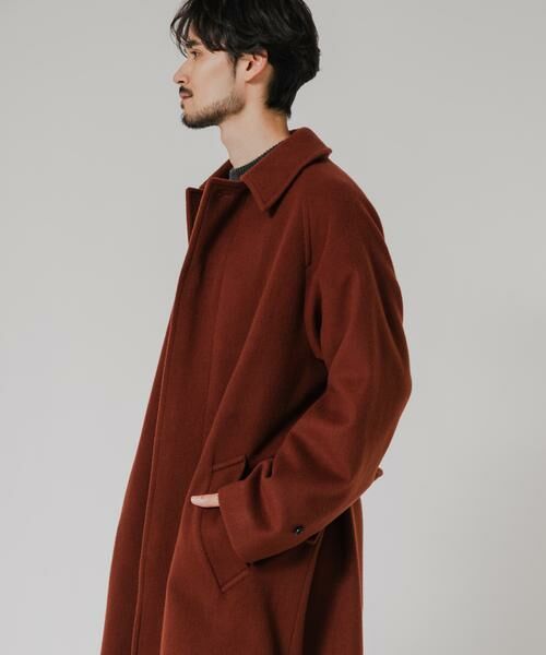 URBAN RESEARCH / アーバンリサーチ ステンカラーコート | WOOL BEAVER BELTED COAT | 詳細4