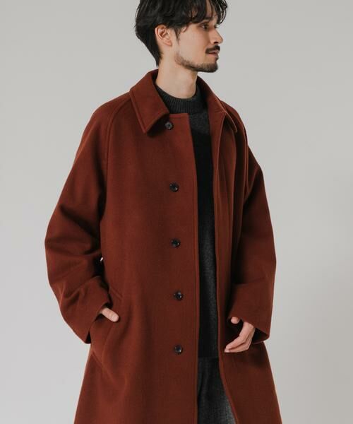 URBAN RESEARCH / アーバンリサーチ ステンカラーコート | WOOL BEAVER BELTED COAT | 詳細5