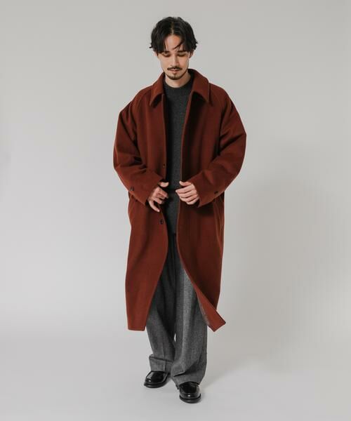 URBAN RESEARCH / アーバンリサーチ ステンカラーコート | WOOL BEAVER BELTED COAT | 詳細6
