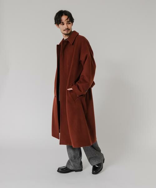 URBAN RESEARCH / アーバンリサーチ ステンカラーコート | WOOL BEAVER BELTED COAT | 詳細7