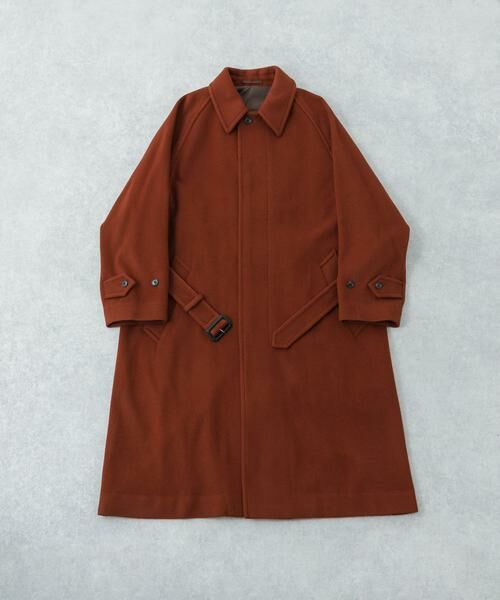 URBAN RESEARCH / アーバンリサーチ ステンカラーコート | WOOL BEAVER BELTED COAT | 詳細9