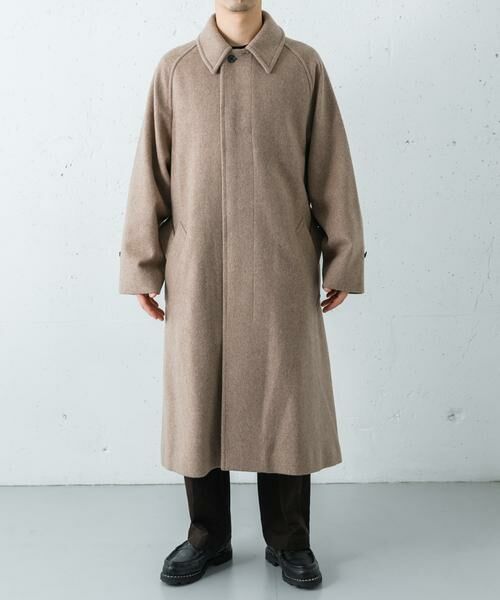 URBAN RESEARCH / アーバンリサーチ ステンカラーコート | WOOL BEAVER BELTED COAT | 詳細21
