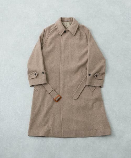 URBAN RESEARCH / アーバンリサーチ ステンカラーコート | WOOL BEAVER BELTED COAT | 詳細20
