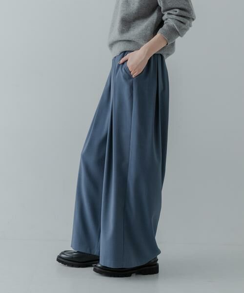 URBAN RESEARCH / アーバンリサーチ その他パンツ | ストレッチタックギャザーワイドパンツ | 詳細2