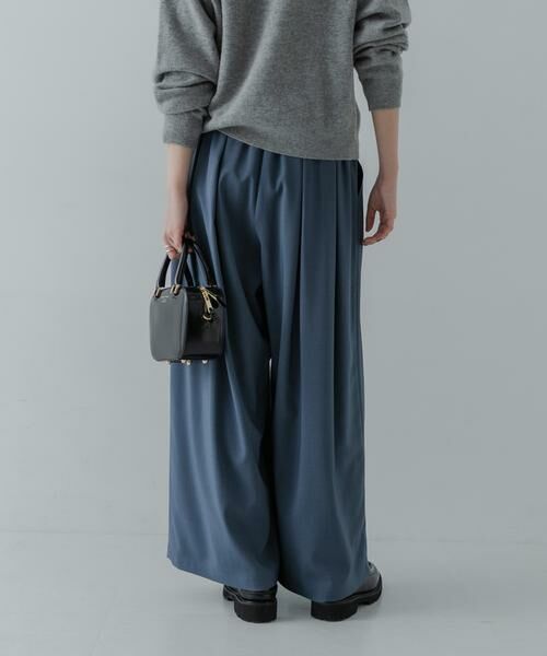 URBAN RESEARCH / アーバンリサーチ その他パンツ | ストレッチタックギャザーワイドパンツ | 詳細3