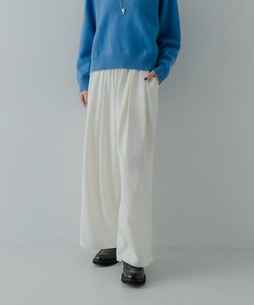 URBAN RESEARCH / アーバンリサーチ その他パンツ | ストレッチタックギャザーワイドパンツ | 詳細13